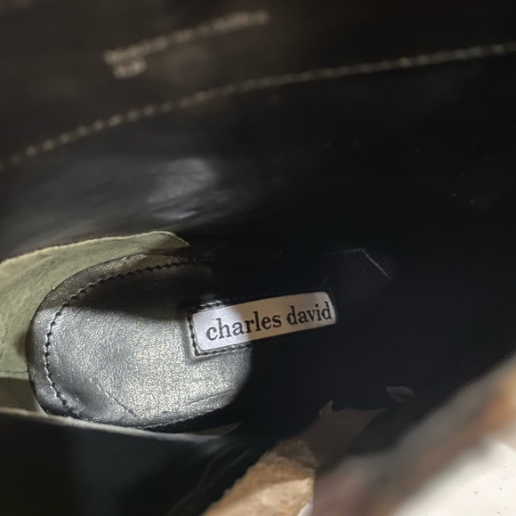 Charles David Leopard Real Calf Fur Ankle Bootie - Picture 15 of 17